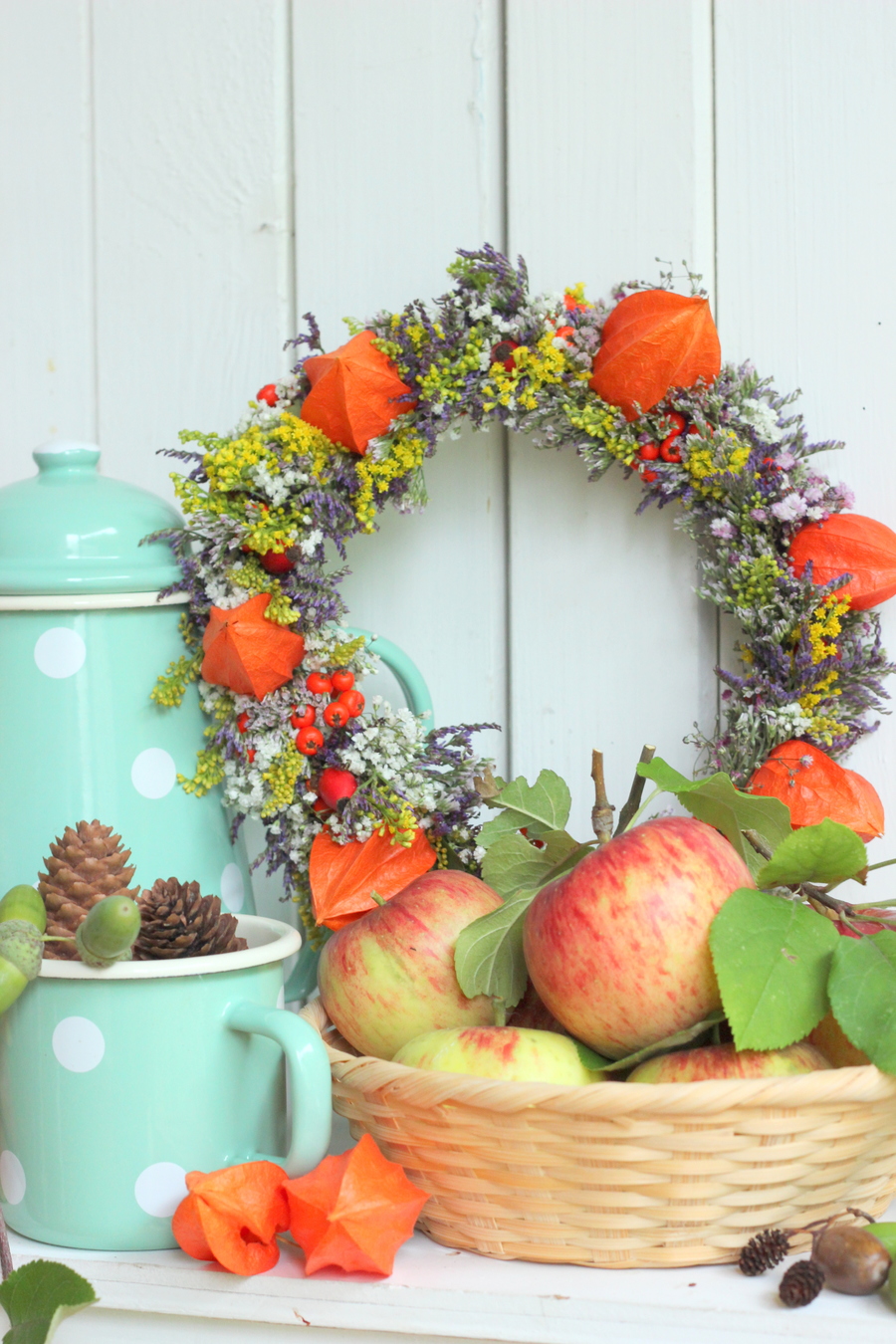 DIY Herbstkranz binden