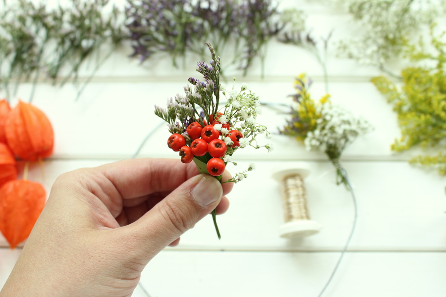 DIY Herbstkranz binden